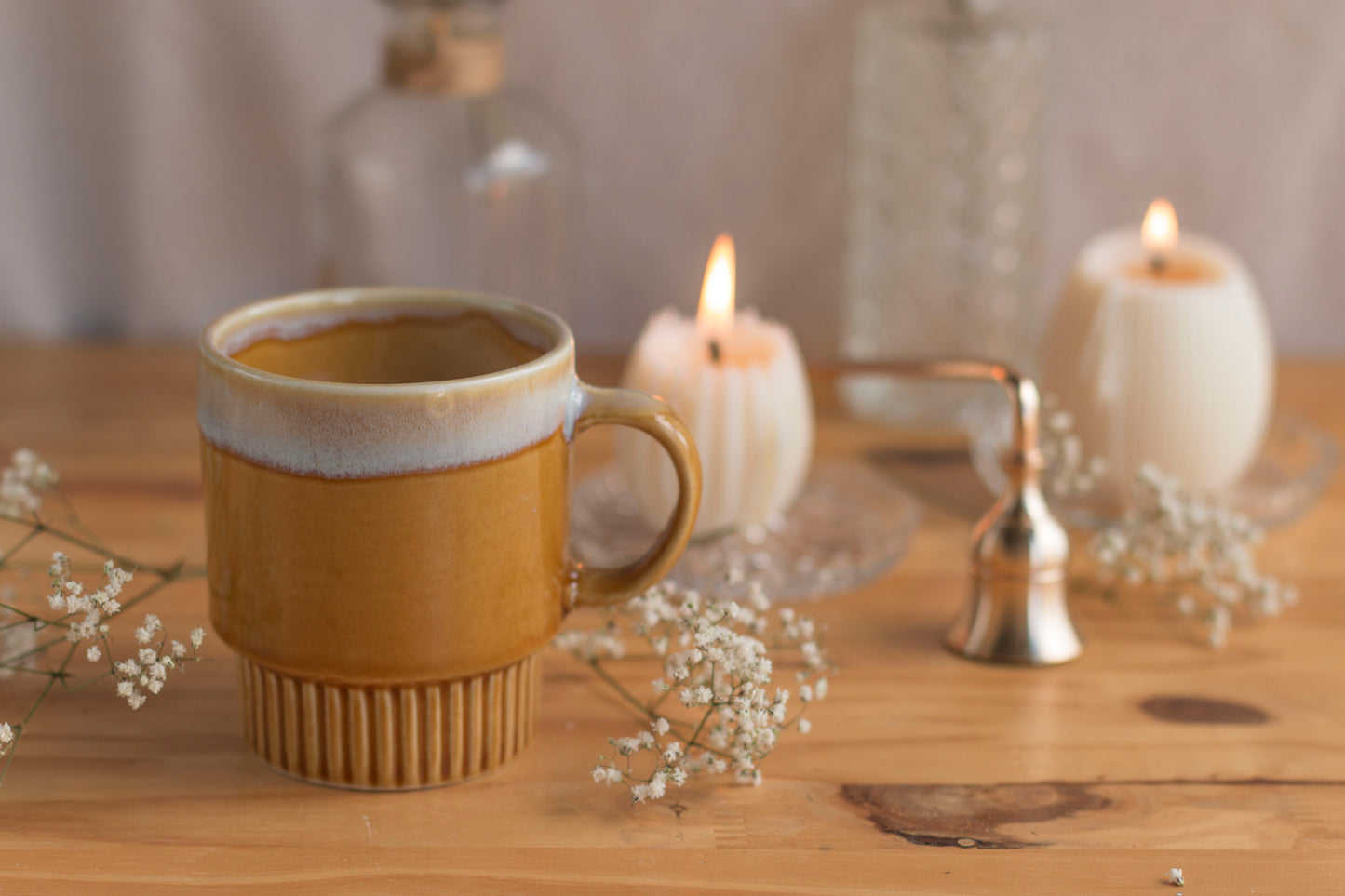Tasse Bougie Upcyclée Printemps | Praline & Caramel