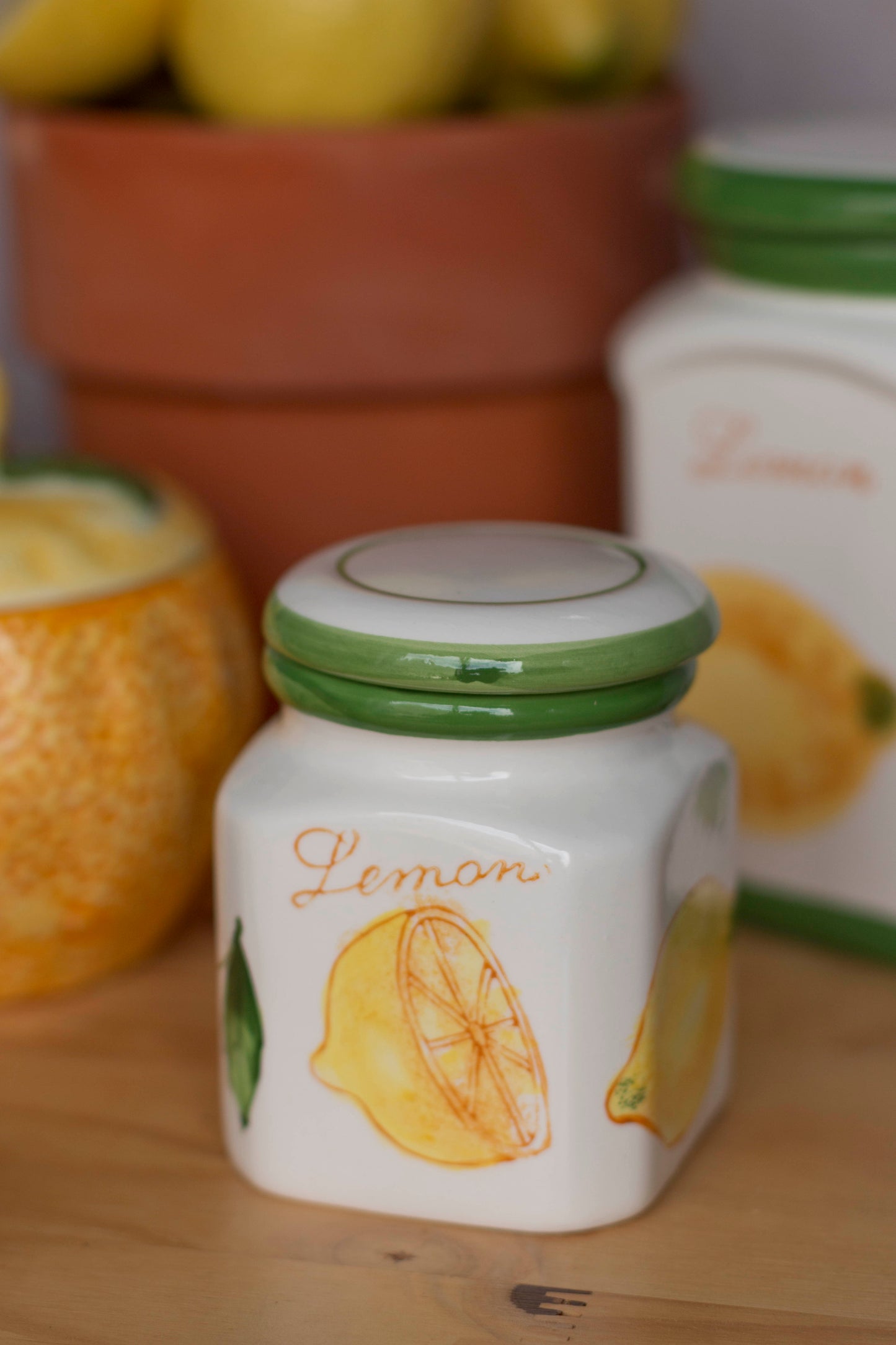 Pot Citron Upcyclé Dolce Vita | Bougie Citron Vert | Fait main au Havre