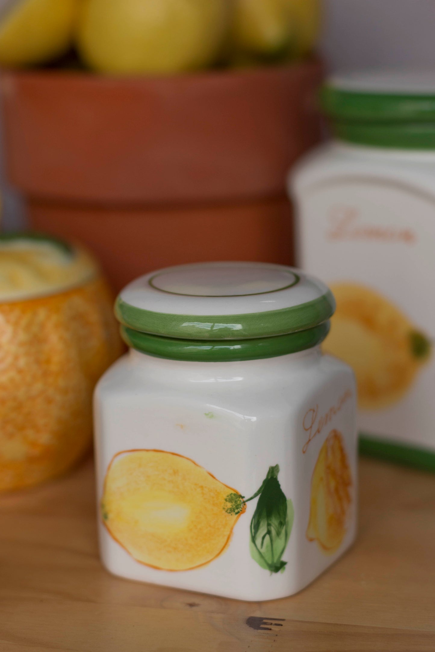 Pot Citron Upcyclé Dolce Vita | Bougie Citron Vert | Fait main au Havre